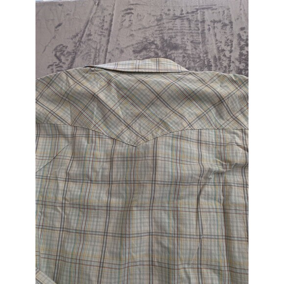 ROUGH STOCK Mens Shirt Size XL Snap Pearl  Buttons Long Sleeve ‎ Western Cowboy - Picture 9 of 14
